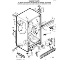 Kenmore 1067655210 cabinet parts diagram