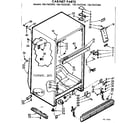 Kenmore 1067655340 cabinet parts diagram