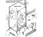 Kenmore 1067655770 cabinet parts diagram