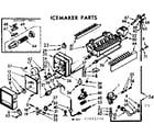 Kenmore 1067655710 icemaker parts diagram