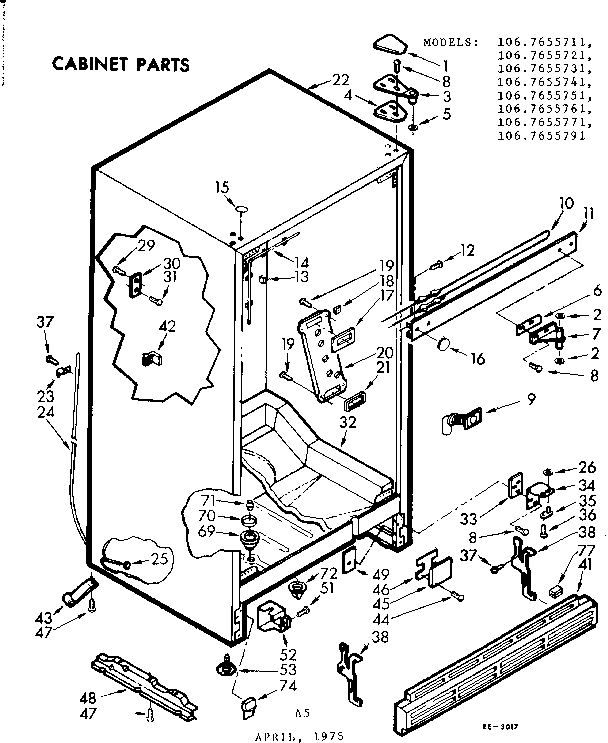 CABINET PARTS