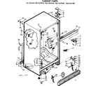 Kenmore 1067655860 cabinet parts diagram