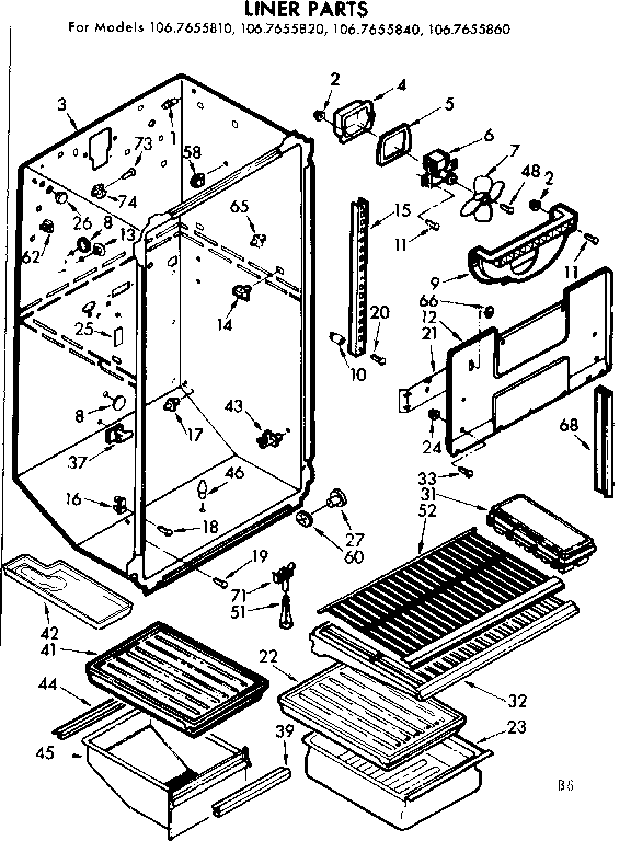 Liner parts