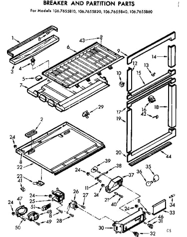 Breaker and partition parts