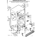 Kenmore 1067657160 cabinet parts diagram