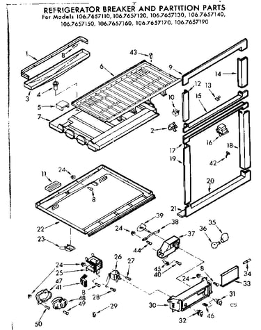 Breaker and partition parts