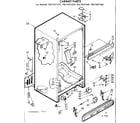 Kenmore 1067657460 cabinet parts diagram