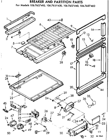 Breaker and partition parts