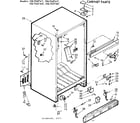 Kenmore 1067657421 cabinet parts diagram