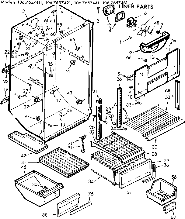 Liner parts