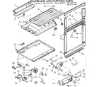 Kenmore 1067657421 breaker and partition parts diagram