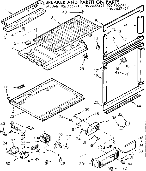 Breaker and partition parts