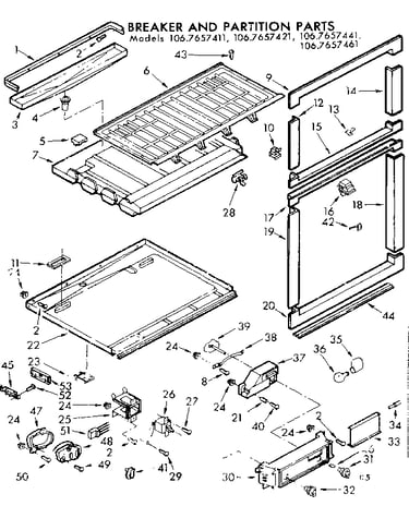 Breaker and partition parts