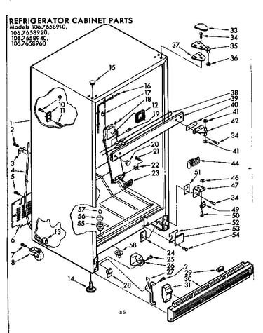 Cabinet parts