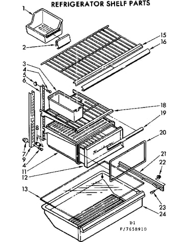 Shelf parts