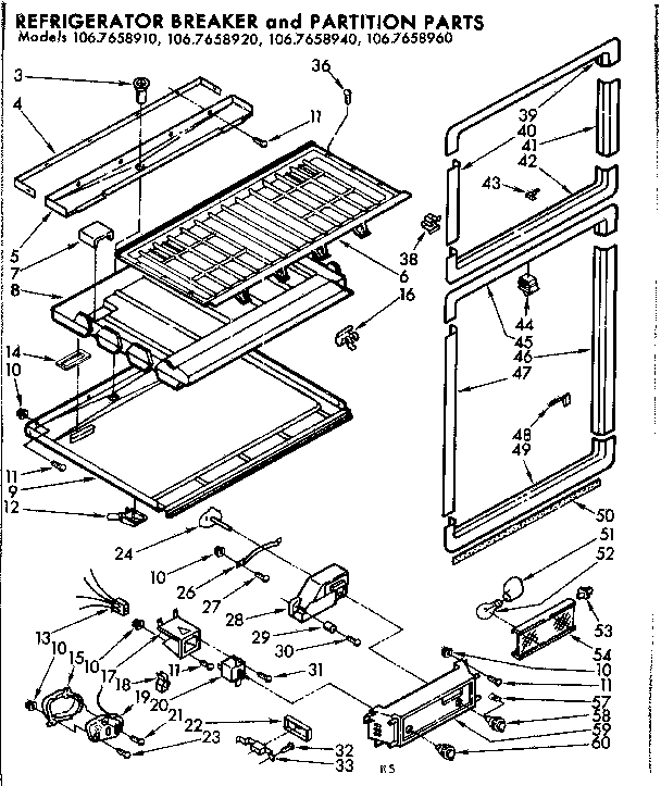 Breaker and partition parts