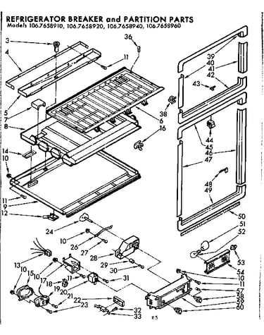 Breaker and partition parts