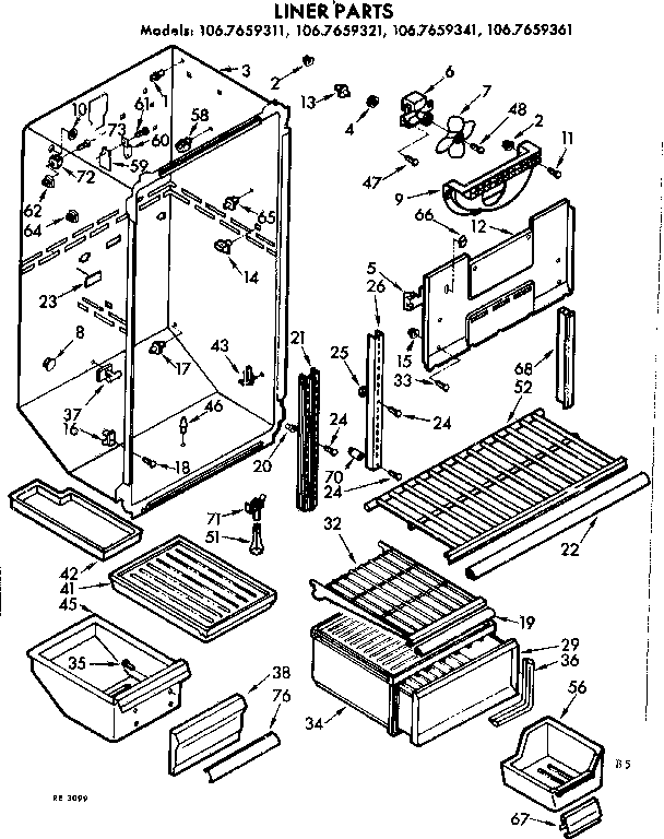 Liner parts