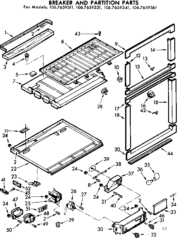 Breaker and partition