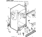 Kenmore 1067659313 cabinet parts diagram