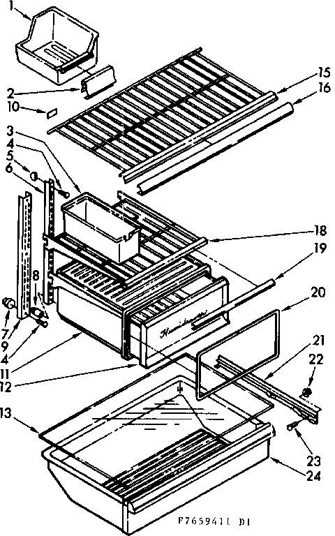 Shelf parts