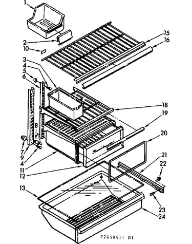 Shelf parts