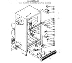 Kenmore 1067659520 cabinet parts diagram