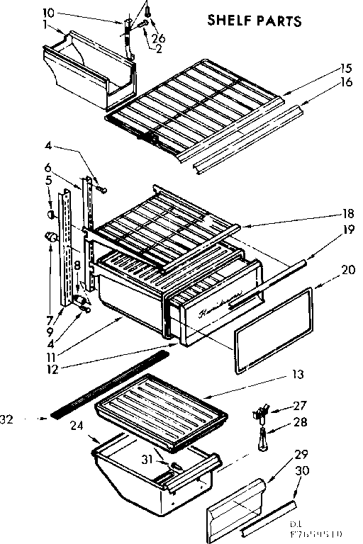 Shelf parts