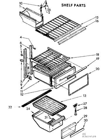 Shelf parts