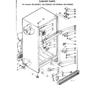 Kenmore 1067659640 cabinet parts diagram