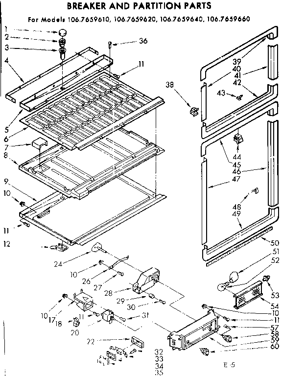 BREAKER AND PARTITION PARTS