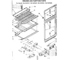 Kenmore 1067659640 breaker and partition parts diagram