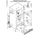 Kenmore 1067659611 cabinet parts diagram