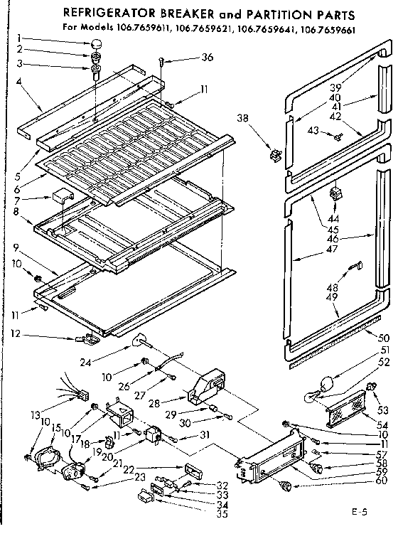 Breaker and partition parts