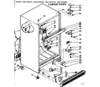 Kenmore 1067659662 cabinet parts diagram
