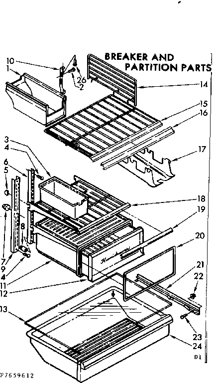 Shelf parts
