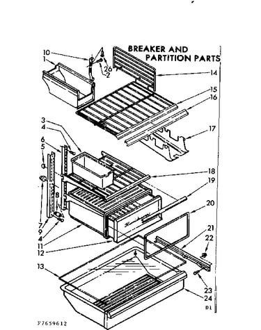 Shelf parts
