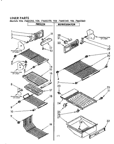 Liner parts