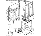 Kenmore 1067660511 cabinet parts diagram
