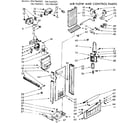 Kenmore 1067660561 air flow and control parts diagram