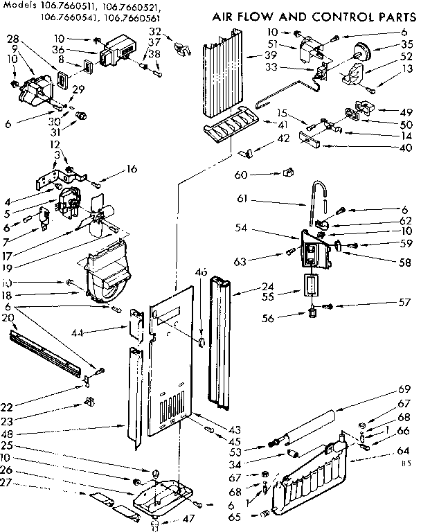AIR FLOW AND CONTROL PARTS