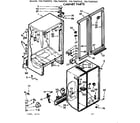Kenmore 1067660512 cabinet parts diagram