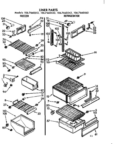 Liner parts