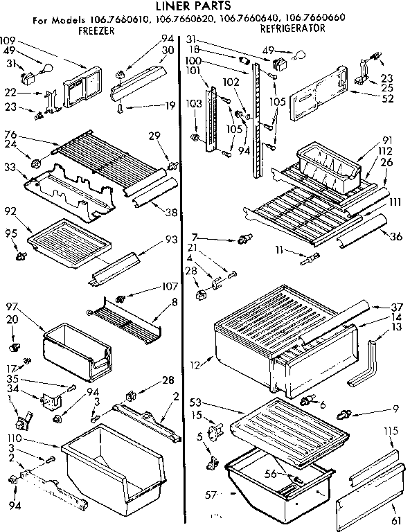 Liner parts