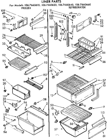 Liner parts