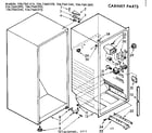 Kenmore 1067661220 cabinet parts diagram