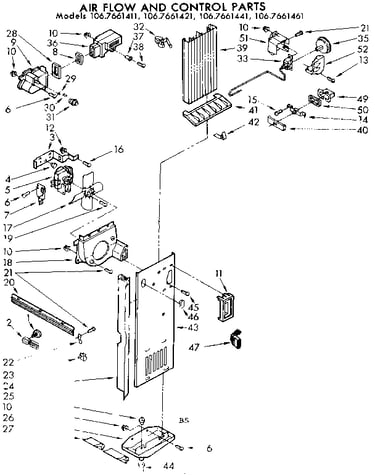 Air flow and control parts