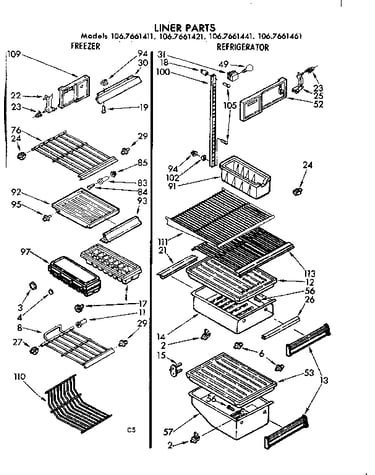 Liner parts