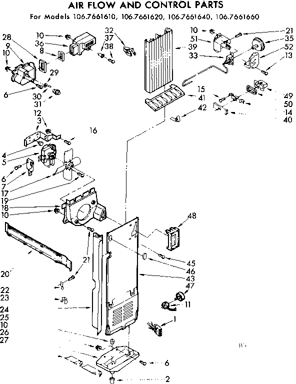 Air flow and control parts
