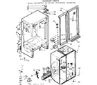 Kenmore 1067661940 cabinet parts diagram